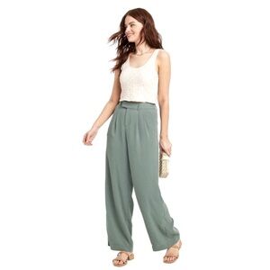SALE 2/$20 A New Day wide leg high rise pleated trouser pants sz16